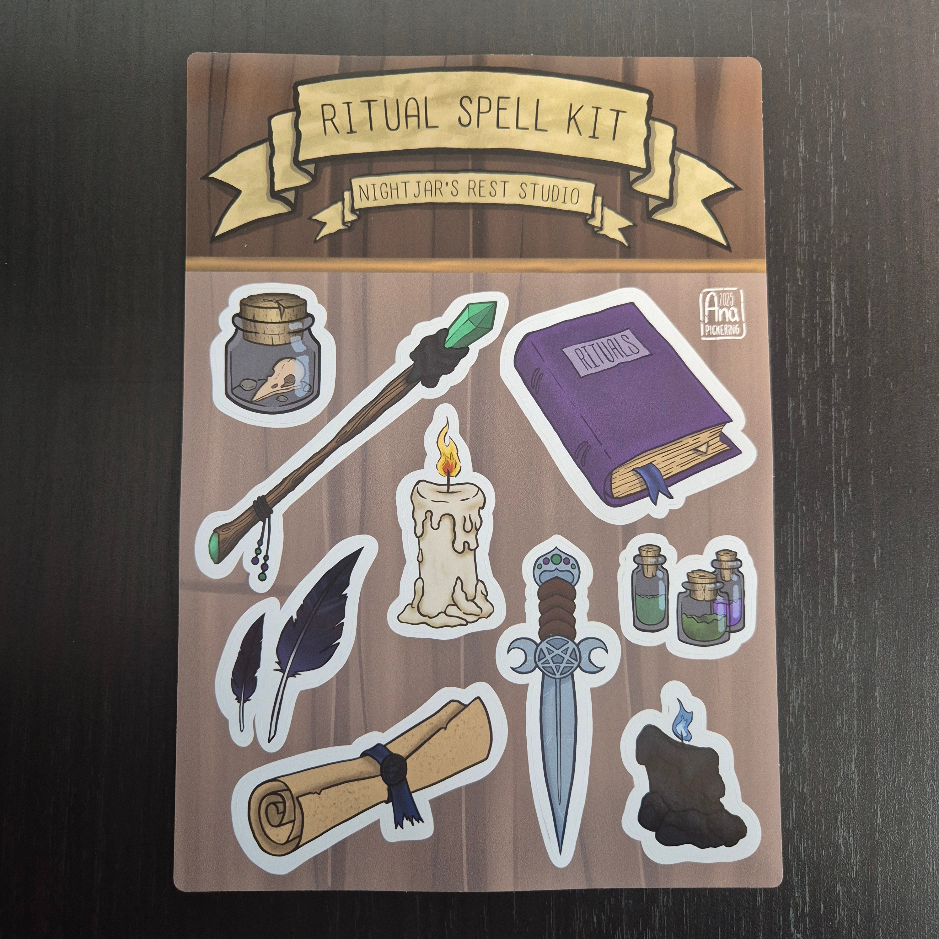 'Ritualist Spell Kit' Sticker Sheet