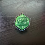 'Slime Blob' D20 Pin Badge